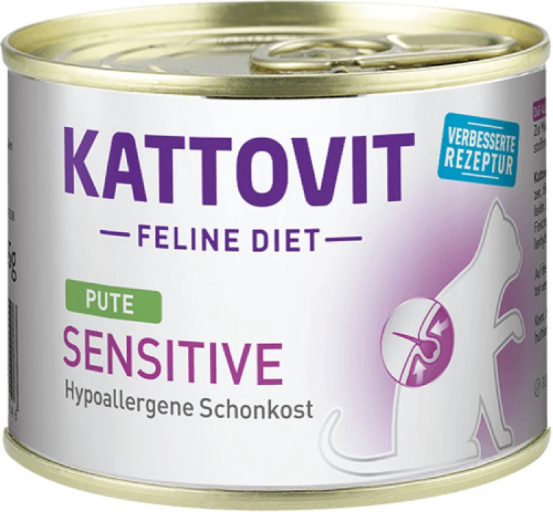 Υγρή Τροφή Γάτας Kattovit Feline Diet Sensitive Turkey 185gr