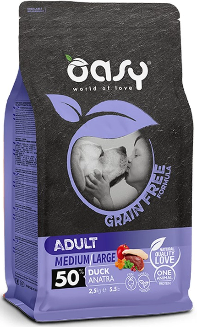 Oasy Dry Dog Grain Free Adult Medium - Large Duck 12kg