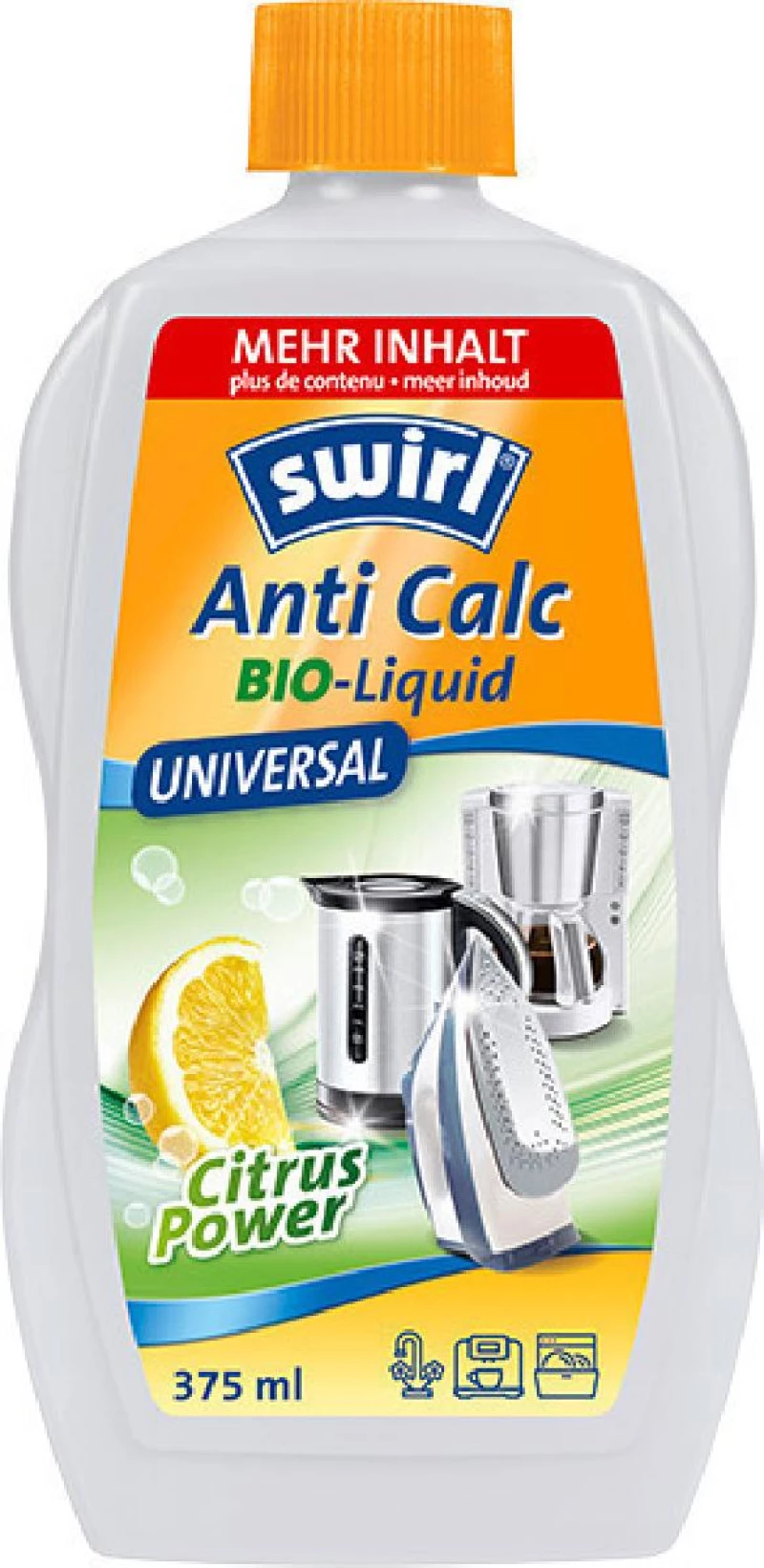 Swirl Anti Calc Bio Καθαριστικό Καφετιέρας Βραστήρα 375ml