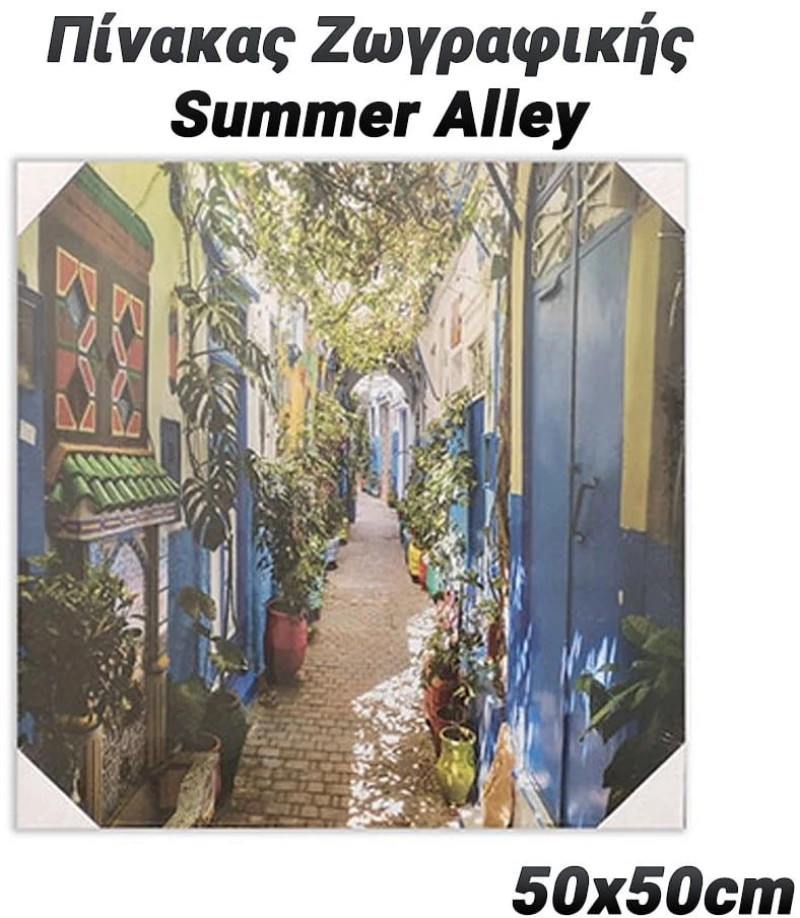 Πίνακας ζωγραφικής 50x50cm summer alley