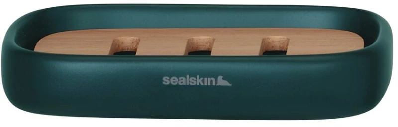 Σαπουνοθήκη Κεραμική Επικαθήμενη Sealskin Mind Dark Green 800060