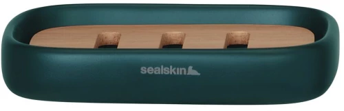 Σαπουνοθήκη Κεραμική Επικαθήμενη Sealskin Mind Dark Green 800060