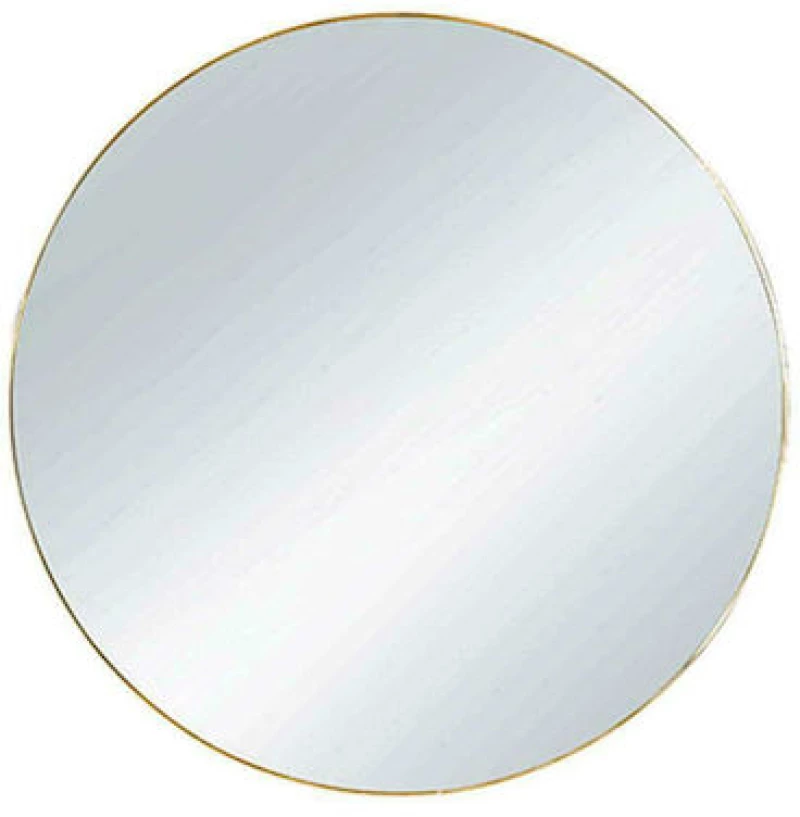 Καθρέπτης Επιτοίχιος Στρογγυλός Ø50cm Gold Mirrors & More Esra 1330179