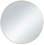 Καθρέπτης Επιτοίχιος Στρογγυλός Ø50cm Gold Mirrors & More Esra 1330179