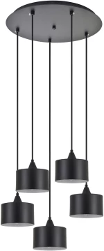 SE21-BL-B10-BL5-MS1 ADEPT PENDANT Black Metal Shade + HOMELIGHTING 77-9042