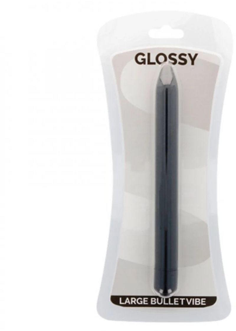 ΔΟΝΗΤΗΣ GLOSSY SLIM VIBRATOR BLACK