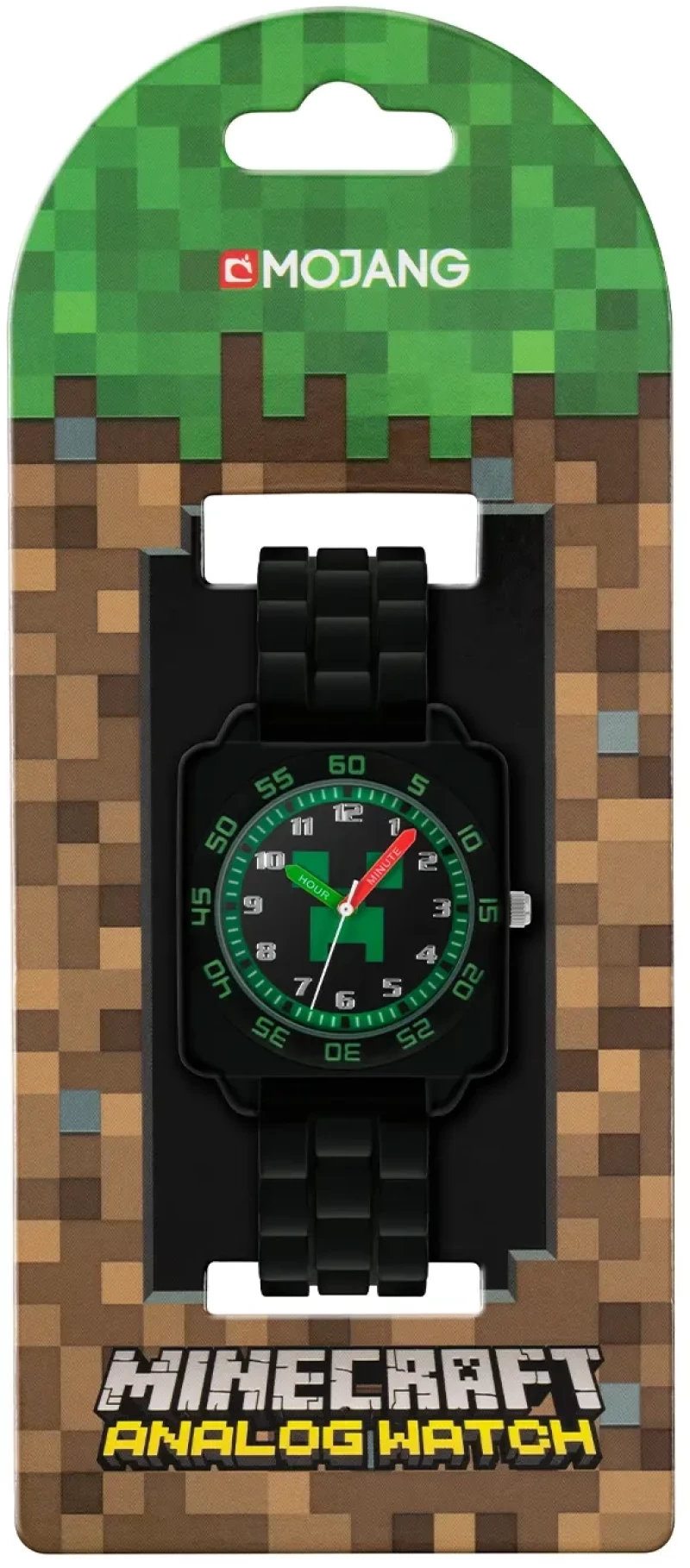 Εκπαιδευτικό Παιδικό Αναλογικό Ρολόι Minecraft