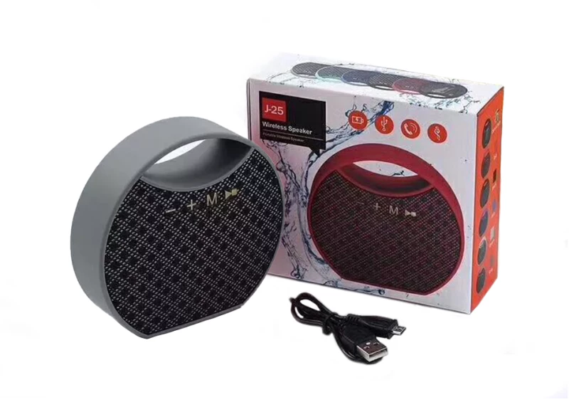 Φορητό ασύρματο ηχείο Bluetooth 3W με 3 ώρες Λειτουργίας Mini J-25 Γκρι OEM