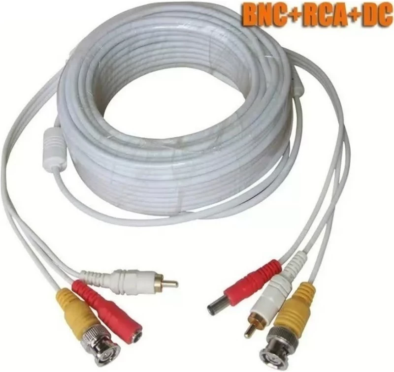 Καλώδιο CCTV με BNC Ήχο και Εικόνα 10μ 10240-32-3 Λευκό ΟΕΜ