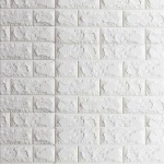 3D Panel Τρισδιάστατο Τούβλο 3DPEFOAM-W 1τεμ. 70x77cm Λευκο