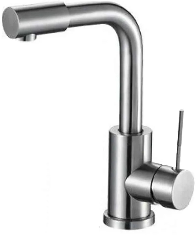 Αναμεικτική Μπαταρία Νιπτήρα 24cm ZTH-6463 Ασημί Χρωμέ