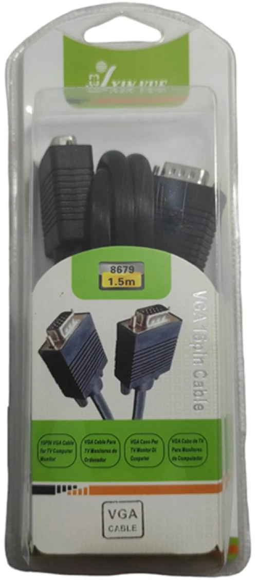 Καλώδιο VGA 15pin 1.5m Αρσενικό σε Αρσενικό 1τμχ 8679 OEM