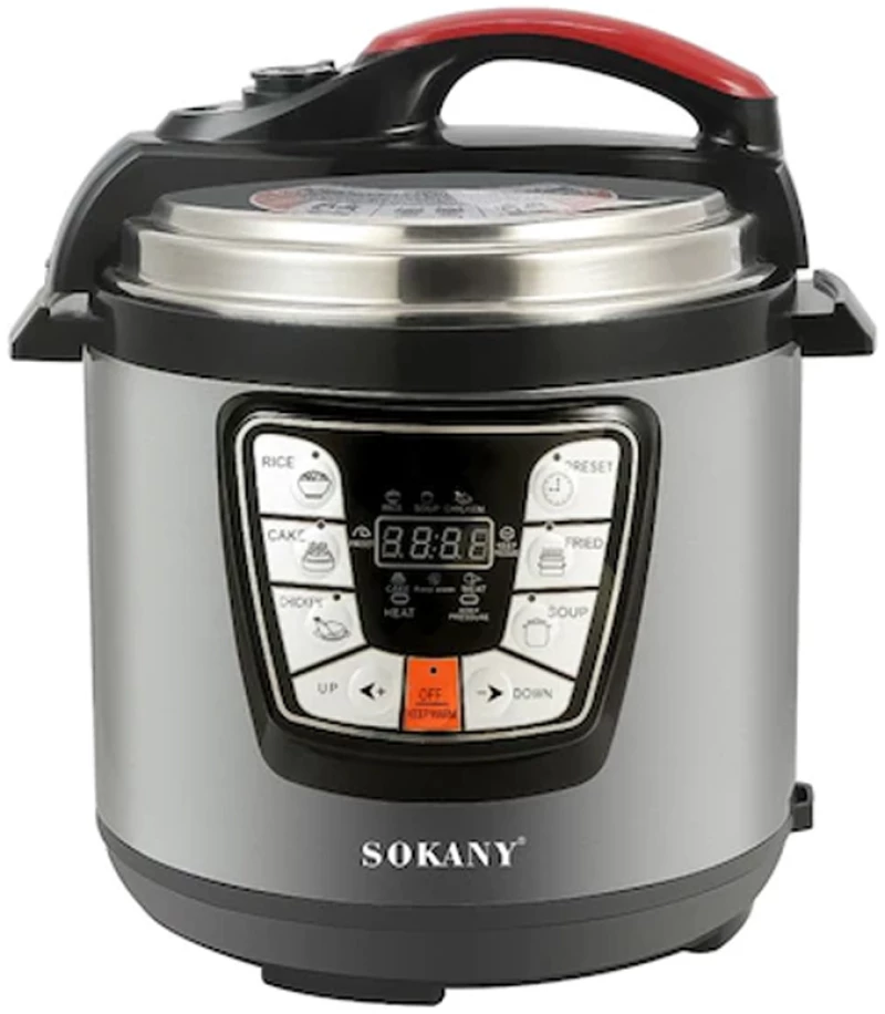 Πολυμάγειρας 1000W με Χωρητικότητα 6lt Ασημί Sokany SK-2401