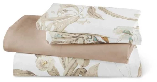 ΣΕΝΤΟΝΙΑ ΥΠΕΡΔΙΠΛΑ ΣΕΤ 4ΤΕΜ (FLORE ΚΑΦΕ) - BOREA HOME FLORE ΚΑΦΕ / 100% ΒΑΜΒΑΚΙ