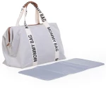 Childhome Τσάντα Αλλαγής Mommy Bag Bag Sinature Canvas Off White