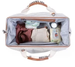 Childhome Τσάντα Αλλαγής Mommy Bag Bag Sinature Canvas Off White