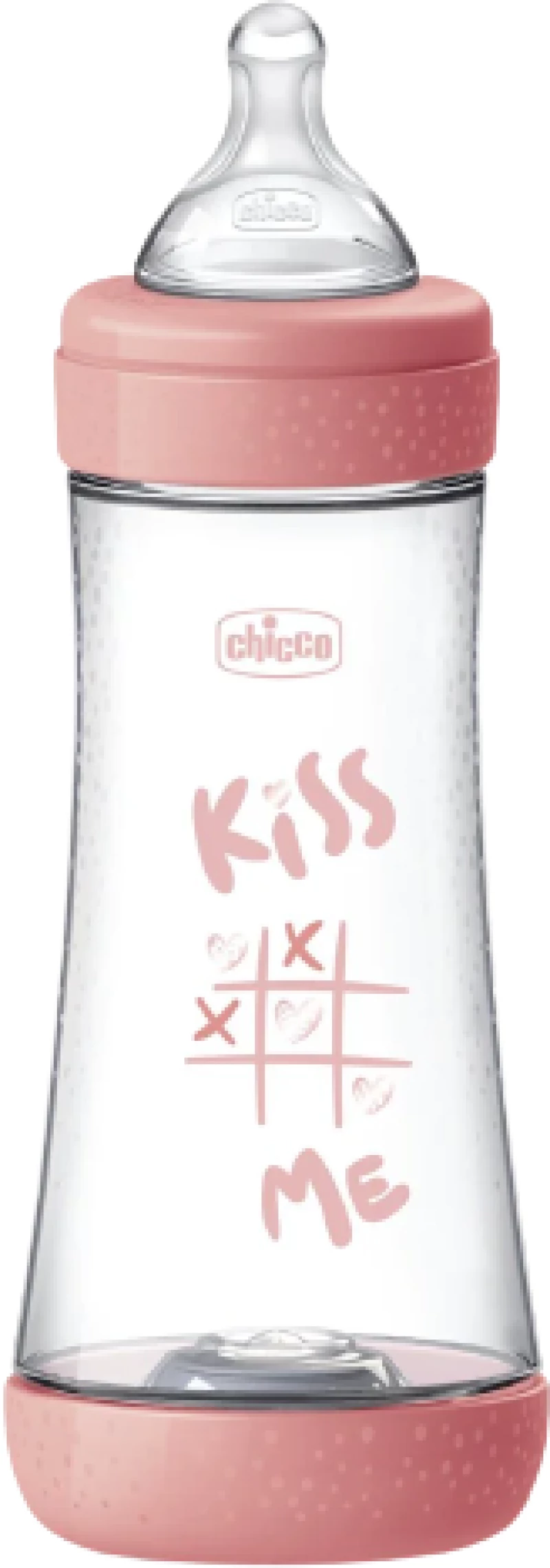 Chicco Mπιμπερό Πλαστικό Perfect 5 Θ.Σ. Pink Kiss Me 300ml 4m+ 1+1 ΔΩΡΟ