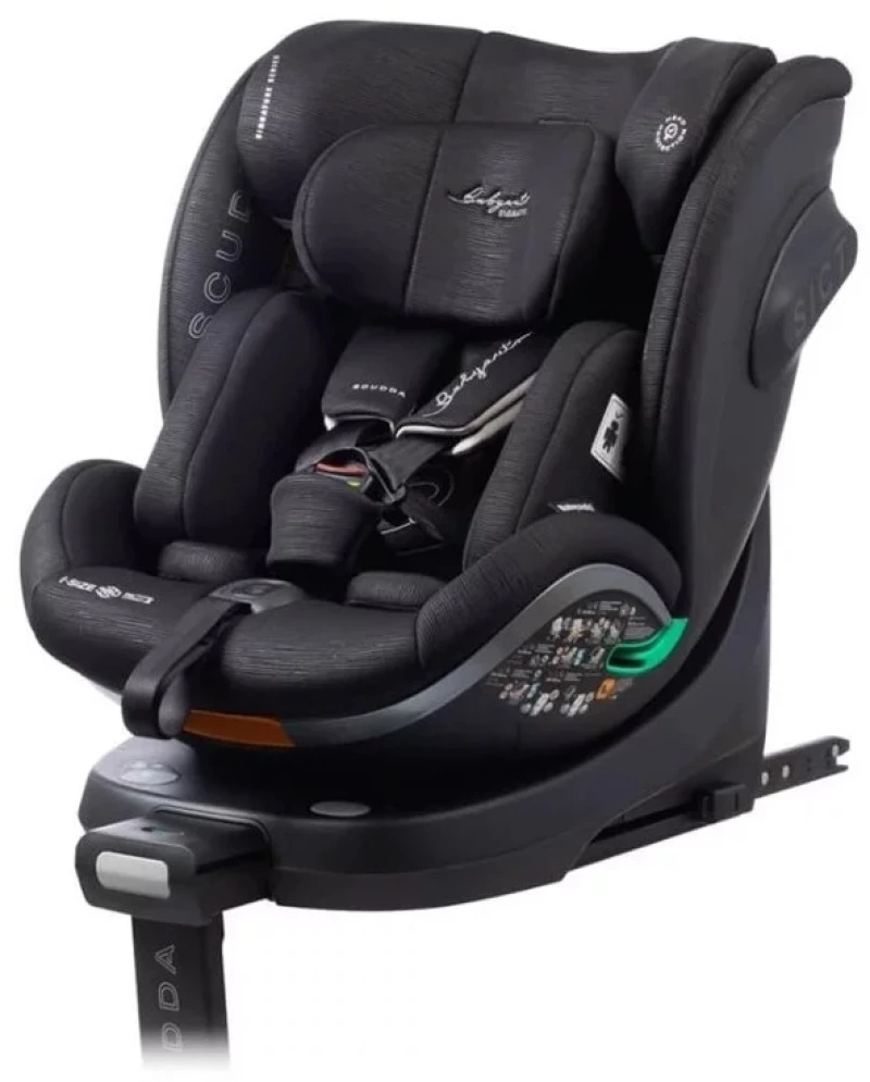 Baby Auto Κάθισμα Αυτοκινήτου Scudda i-Size 360° Black Line 40-145cm