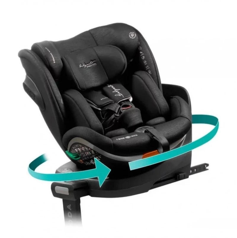 Baby Auto Κάθισμα Αυτοκινήτου Scudda i-Size 360° Black Line 40-145cm