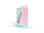 PARTY COLOUR TOYS BALY RECHARGEABLE VIBRATING BULLET 10 INTENSITIES BLUE