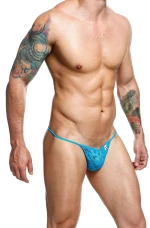 Lace Thong Aqua