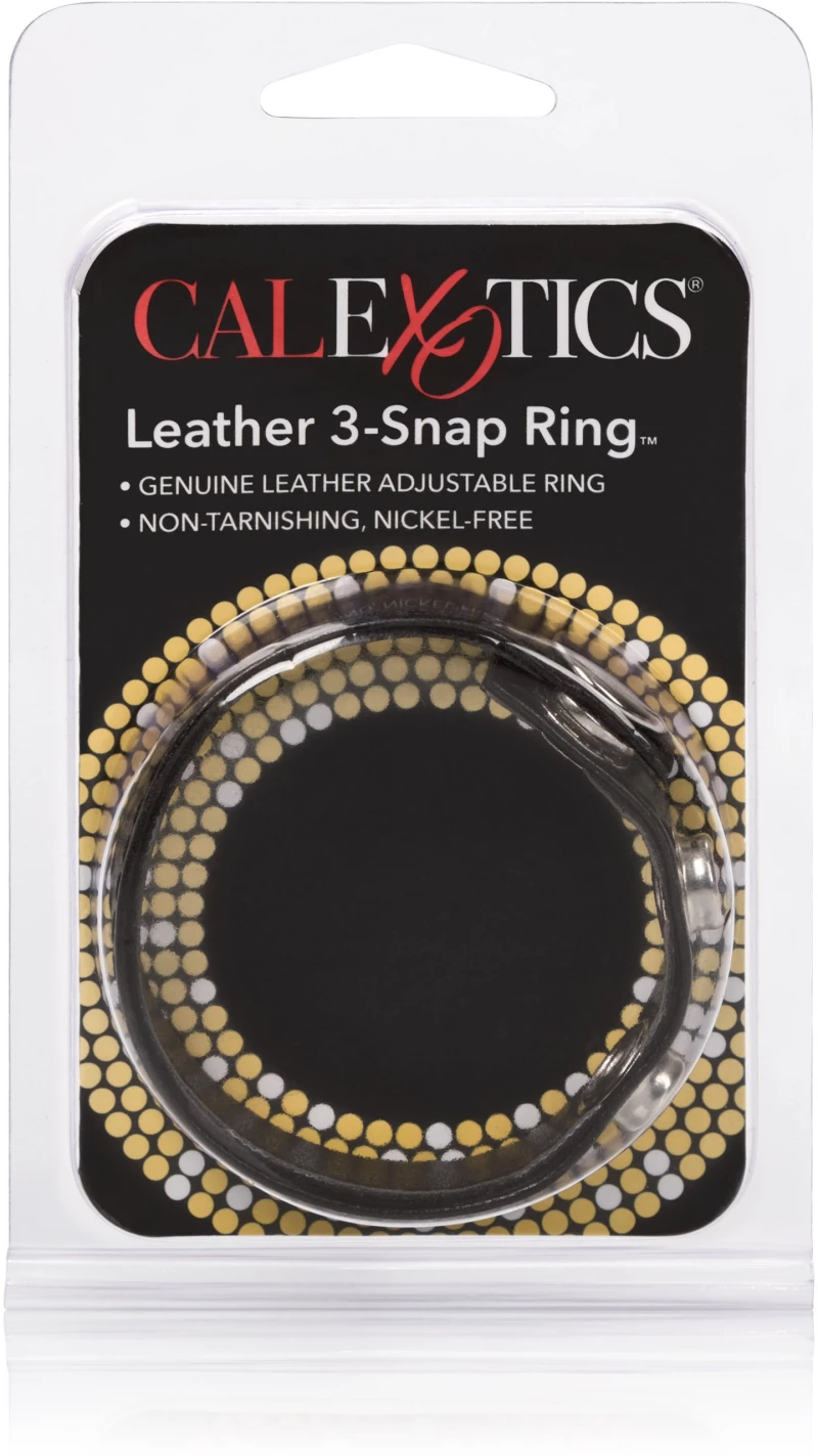 Calexotics Leather 3-Snap Ring