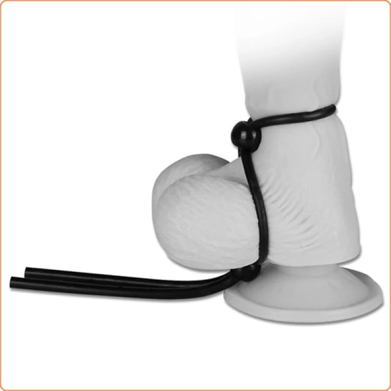 Adjustable Silicone Double Penis Ring
