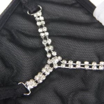 Black G-String With Diamond Back