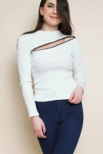 Front Zip Crop Ribbed Top
