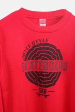 Μπλούζα φούτερ "Skateboard" κόκκινη (Κόκκινο)