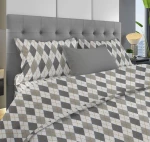Σετ Σεντόνια Φανελένια Μονά (160x240) Diamond 328 Grey DimCol