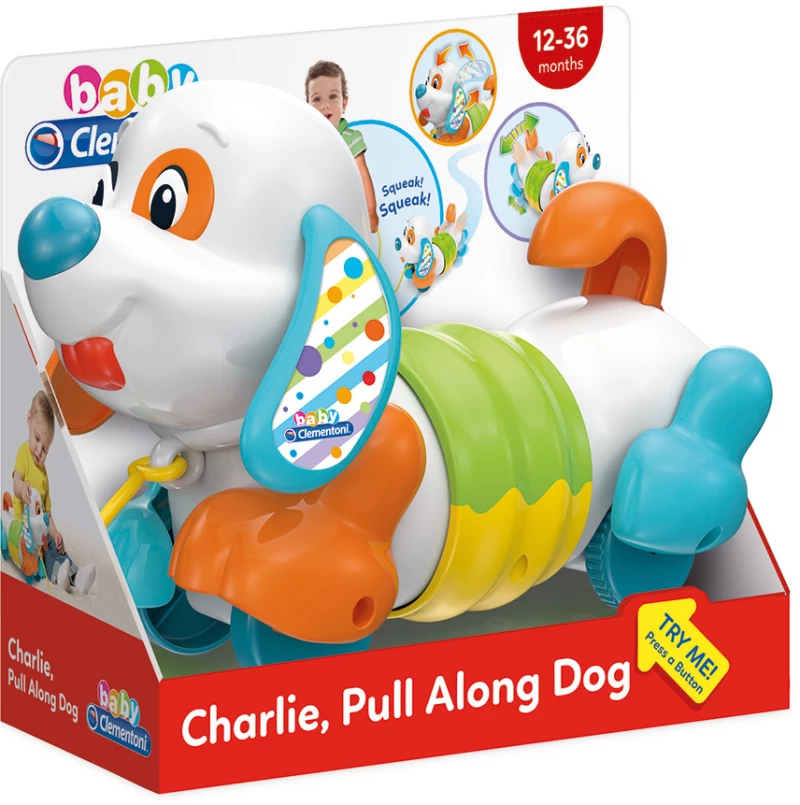 BABY CLEMENTONI ΒΡΕΦΙΚΟ ΠΑΙΧΝΙΔΙ ΣΚΥΛΑΚΙ PULL ALONG ΤΣΑΡΛΙ ΓΙΑ 12-36 ΜΗΝΩΝ (#1000-17262)