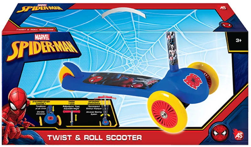 AS ΠΑΙΔΙΚΟ ΠΑΤΙΝΙ TWIST N ROLL MARVEL SPIDERMAN ΓΙΑ 3+ ΧΡΟΝΩΝ (#5004-50218)