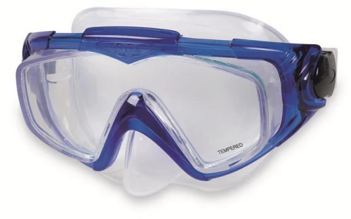 INTEX ΜΑΣΚΑ ΘΑΛΑΣΣΗΣ MEDIUM SILICONE AQUA PRO MASKS - ΜΠΛΕ (#55981)