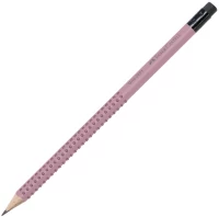 FABER-CASTELL ΜΟΛΥΒΙ GRIP ΡΟΖΕ SHADOW ΜΕ ΓΟΜΑ (#12310520)