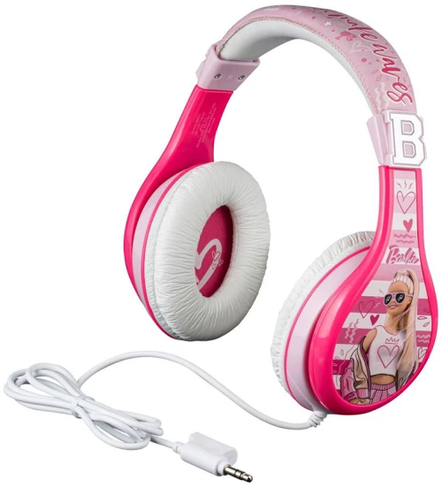EKIDS BARBIE ΕΝΣΥΡΜΑΤΑ ΑΚΟΥΣΤΙΚΑ ΜΕ ΚΑΛΩΔΙΟ (ΛΕΥΚΟ-ΡΟΖ) (#BE-140)