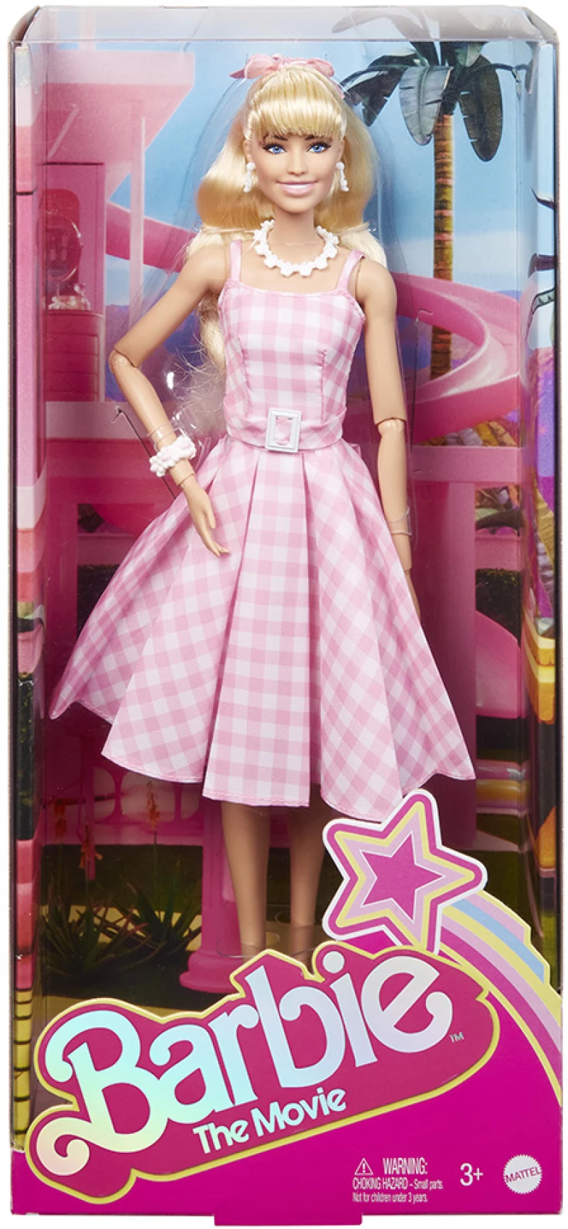 ΣΥΛΛΕΚΤΙΚΗ ΚΟΥΚΛΑ BARBIE MOVIE PINK GINGHAM DRESS (#HPJ96)