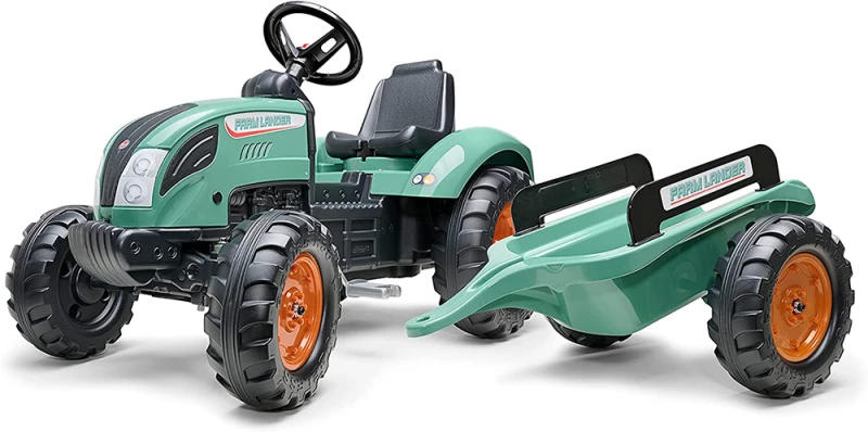 FALK ΠΟΔΟΚΙΝΗΤΟ ΤΡΑΚΤΕΡ FARM LANDER VINTAGE GREEN ΜΕ ΤΡΕΪΛΕΡ  (#1054AB)