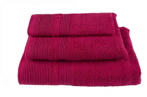 Πετσέτα Μονόχρωμη Μπορντό Astron Σώματος 80x150cm 100% Βαμβάκι