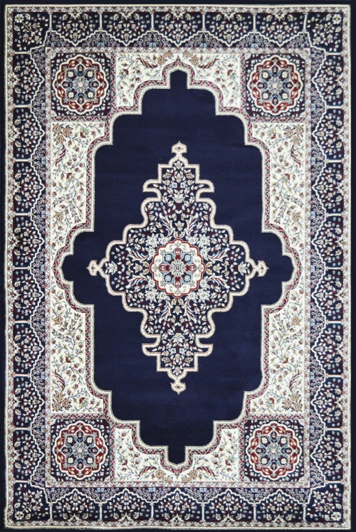 Χαλί Qom Blue Barok 070Χ150cm