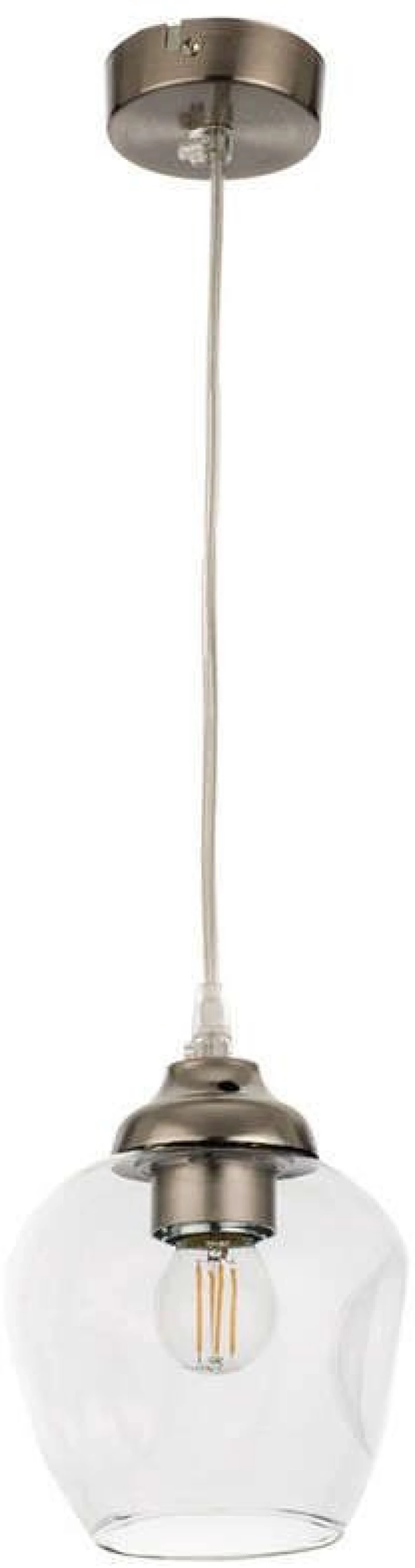 Φωτιστικό Οροφής 4474-1 16x20cm 1xE27 Nickel Inlight