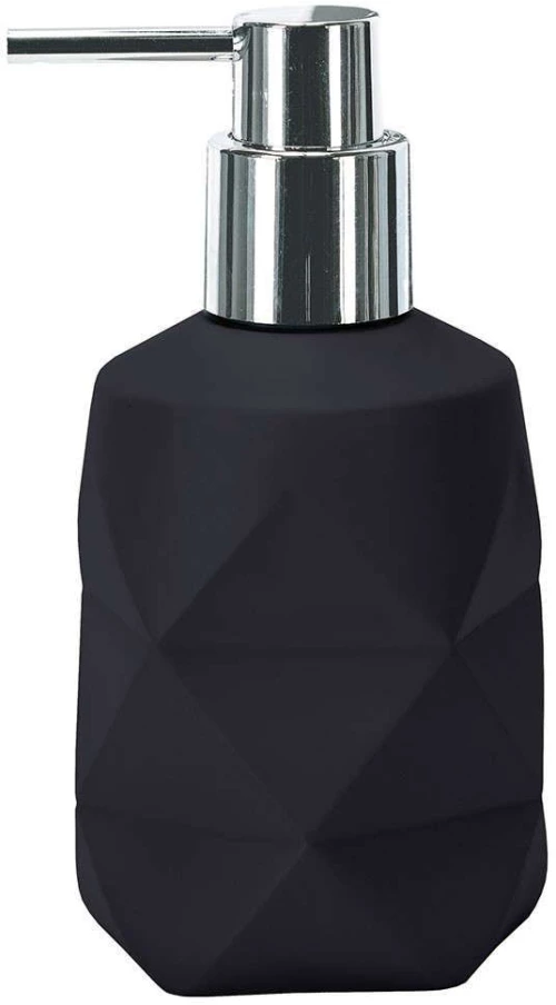 Δοχείο Κρεμοσάπουνου Crackle 8430 8x17cm Black Kleine Wolke Πολυρεσίνη