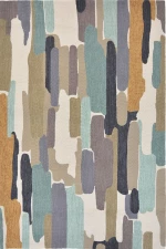 Χαλί Trattino Sea 444804 Ciel-Brown Harlequin 140X200cm