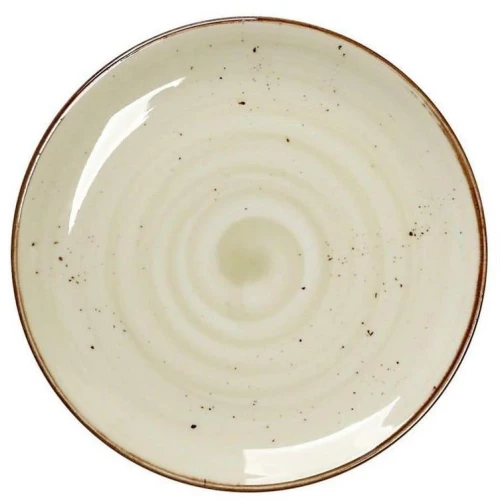 Πιάτο Πορσελάνινο Terra Ρηχό Σετ 6 τμχ Tlh102K6 Φ24,5cm Green Espiel Πορσελάνη