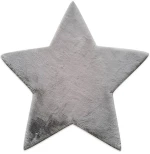 Χαλί Puffy FC6 Star Antislip Round Light Grey New Plan 160X160 Round