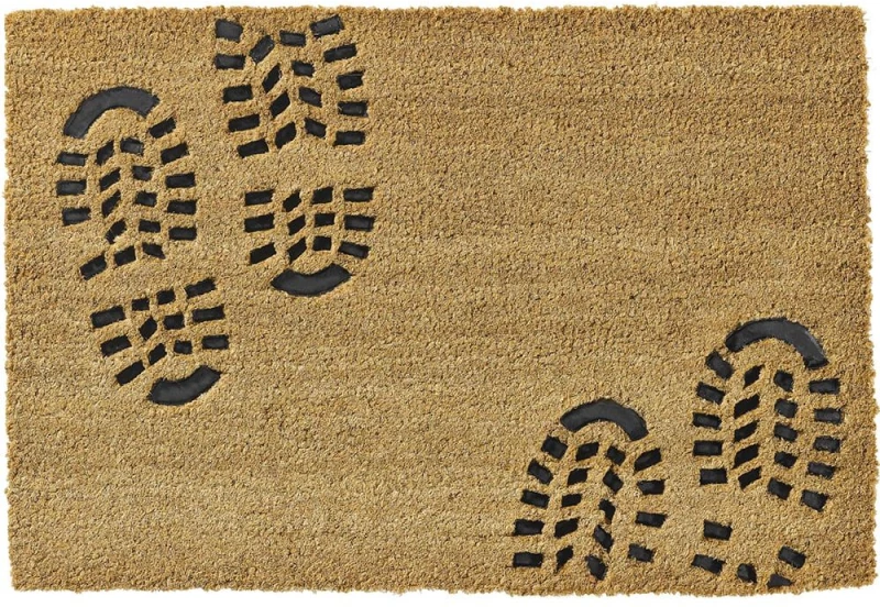 Πατάκι Εισόδου Ruco Embossed Rubber 002 Rubber Foot 40X60cm Beige-Black Sdim 40Χ60