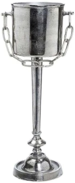 Σαμπανιέρα Με Βάση FLA203 26x22x70cm Silver Espiel Αλουμίνιο