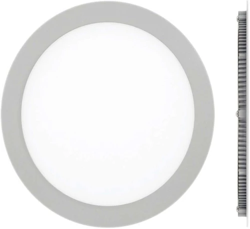 Panel Led Χωνευτό VK/04017/G/D Φ24x1,5cm Led 1920Lm 24W 6000K Grey VKLed Στρόγγυλο