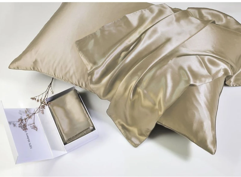 Μαξιλαροθήκη Mulberry Silk 41-0847 Champagne Down Town 50X76 Μετάξι