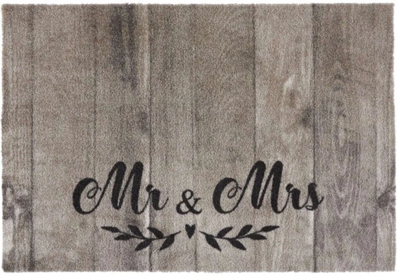 Πατάκι Εισόδου Ambiance Mr&Mrs 875 50x75cm Beige-Grey Sdim 50X75
